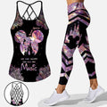 Personalized Magic Themed Cross Tank Top & Leggings Set Cross Tank Top & Leggings GradoCreations