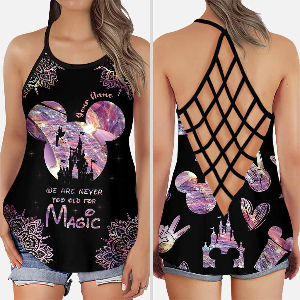 Personalized Magic Themed Cross Tank Top & Leggings Set Cross Tank Top & Leggings GradoCreations