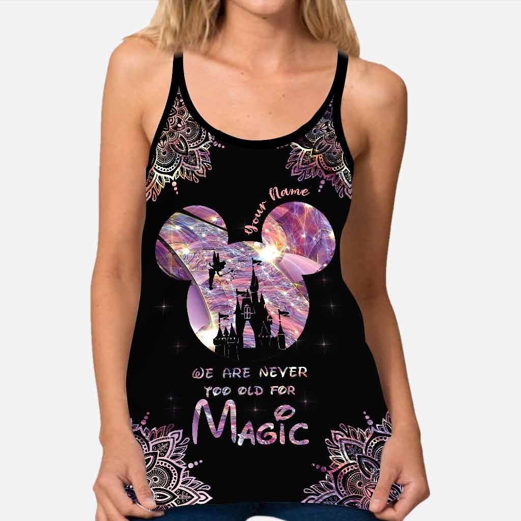 Personalized Magic Themed Cross Tank Top & Leggings Set Cross Tank Top & Leggings GradoCreations