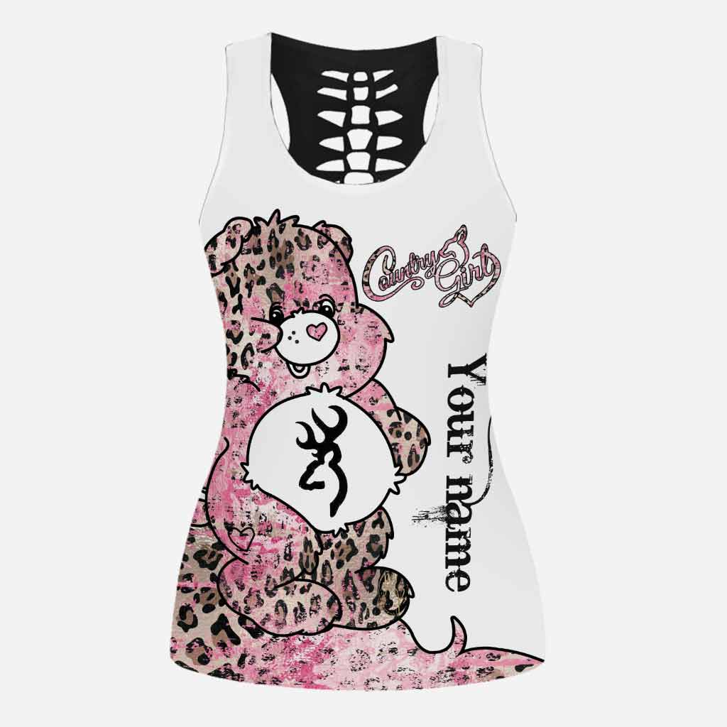 Personalized Country Girl Hunting Hollow Tank Top & Leggings Gift Set Hollow Tank & Leggings GradoCreations