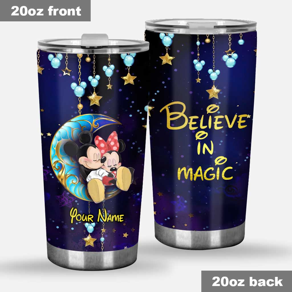 Personalized Believe In Magic Mouse Tumbler Custom Name Gift Tumbler GradoCreations
