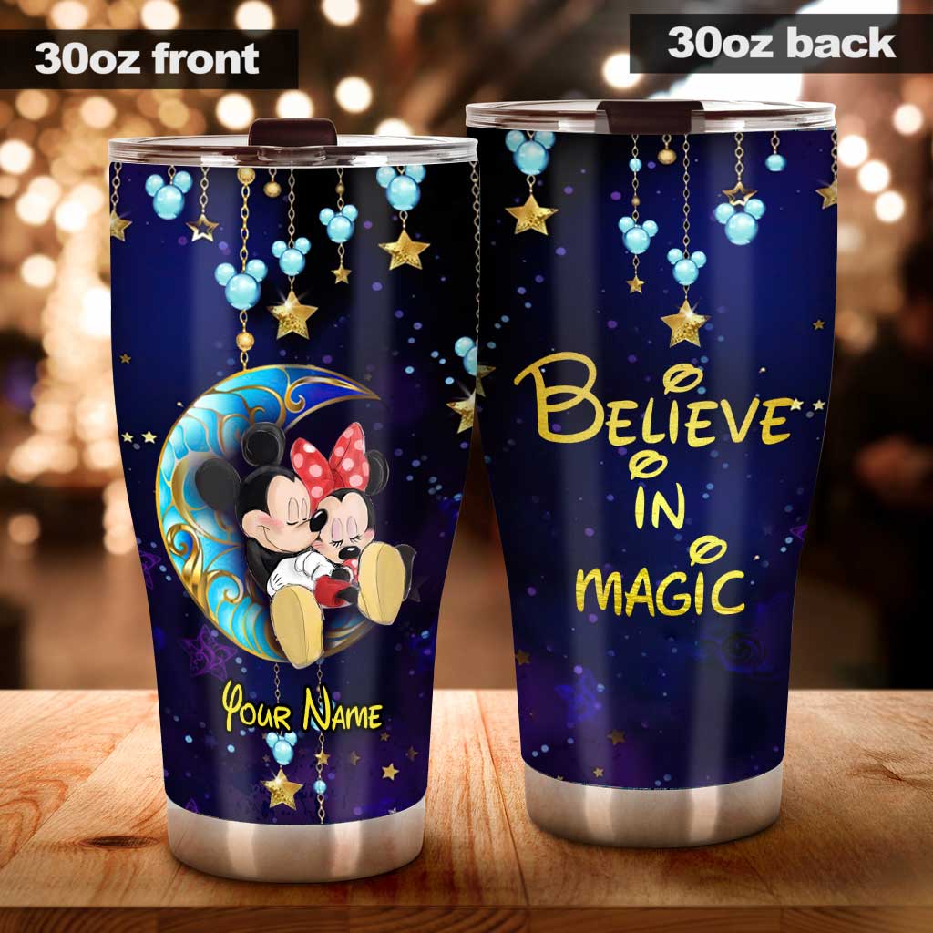 Personalized Believe In Magic Mouse Tumbler Custom Name Gift Tumbler GradoCreations