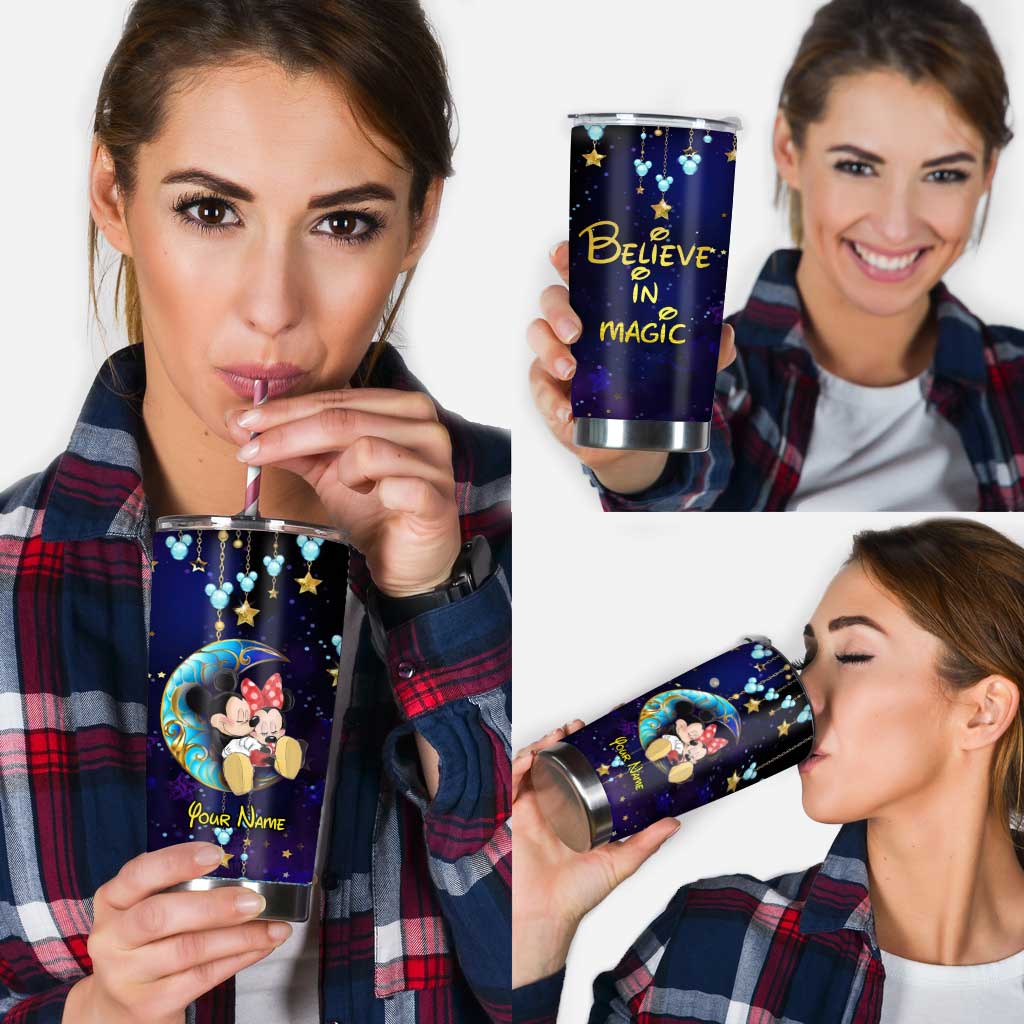 Personalized Believe In Magic Mouse Tumbler Custom Name Gift Tumbler GradoCreations