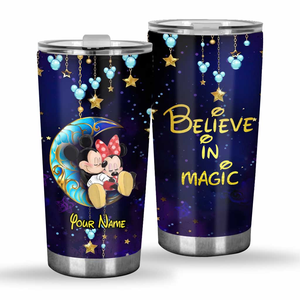 Personalized Believe In Magic Mouse Tumbler Custom Name Gift Tumbler GradoCreations