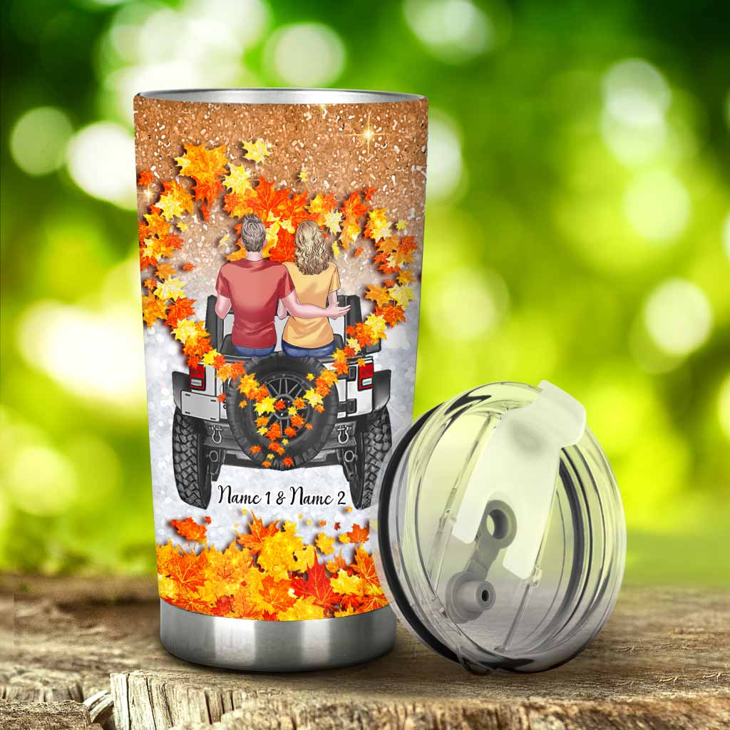 Personalized Car Tumbler Custom Name Couple Gift for Love Tumbler GradoCreations