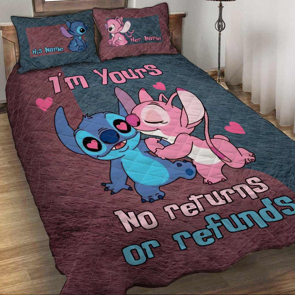 Personalized Ohana Quilt Set Custom Names Couples Gift Quilt Set GradoCreations