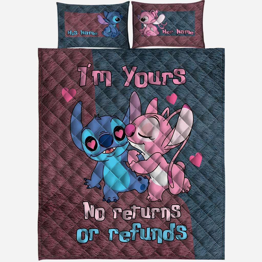 Personalized Ohana Quilt Set Custom Names Couples Gift Quilt Set GradoCreations