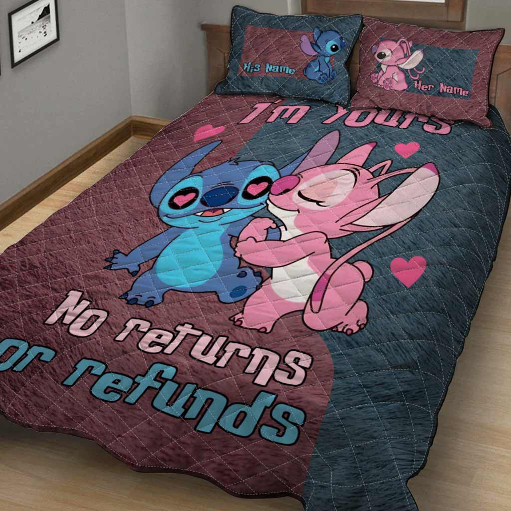 Personalized Ohana Quilt Set Custom Names Couples Gift Quilt Set GradoCreations