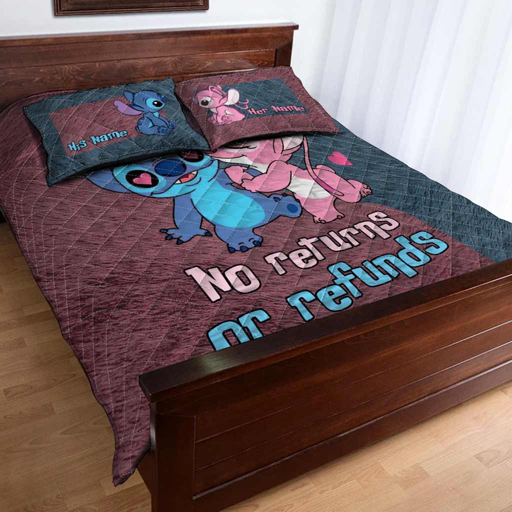Personalized Ohana Quilt Set Custom Names Couples Gift Quilt Set GradoCreations