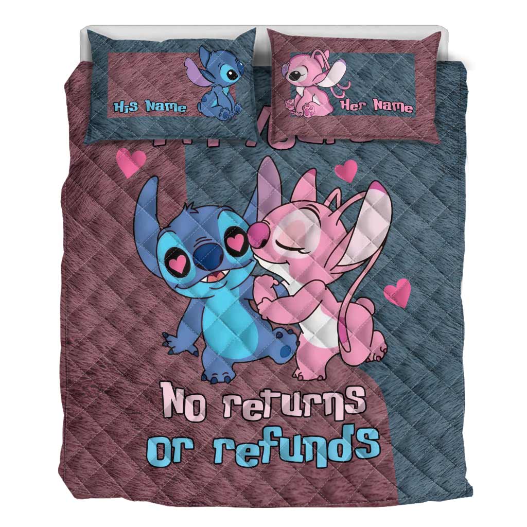 Personalized Ohana Quilt Set Custom Names Couples Gift Quilt Set GradoCreations