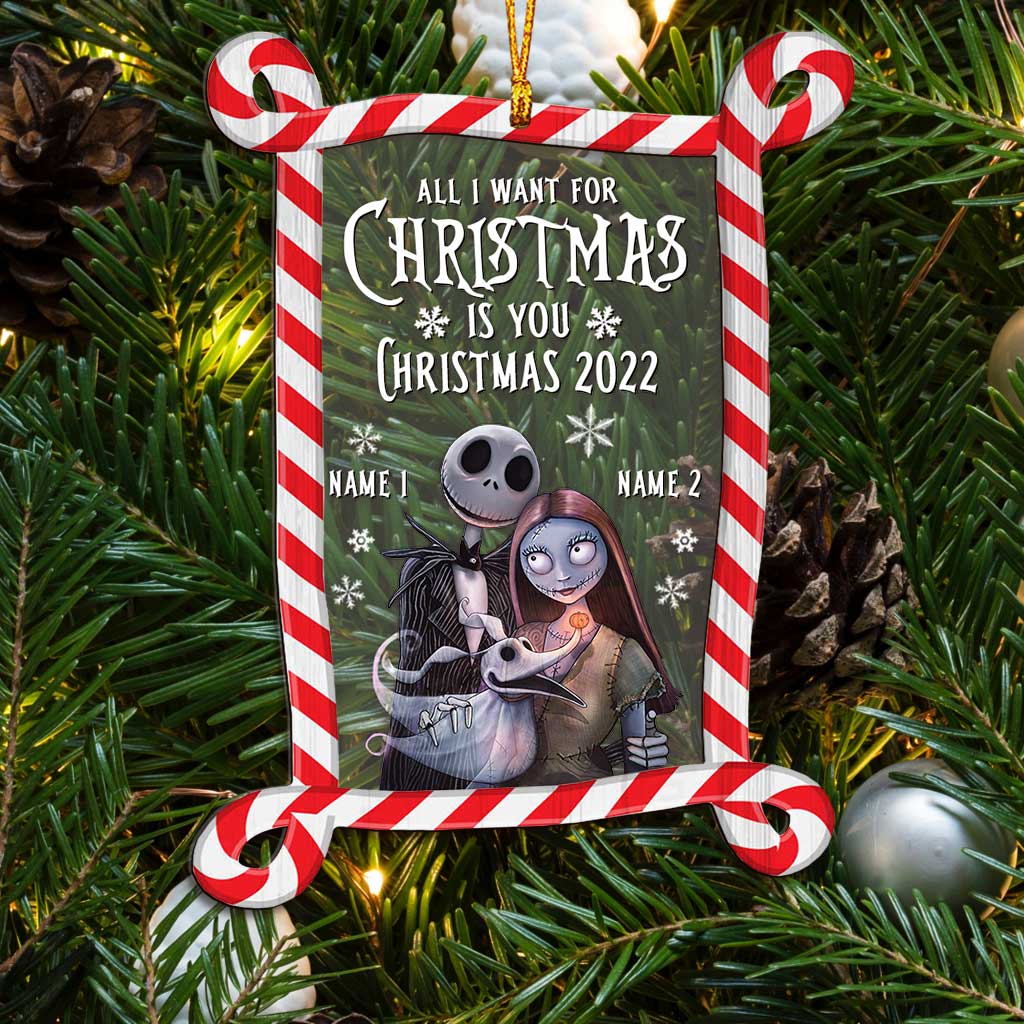 Personalized Christmas Nightmare Layers Mix Ornament Custom Names Gift Layers Mix Ornament GradoCreations
