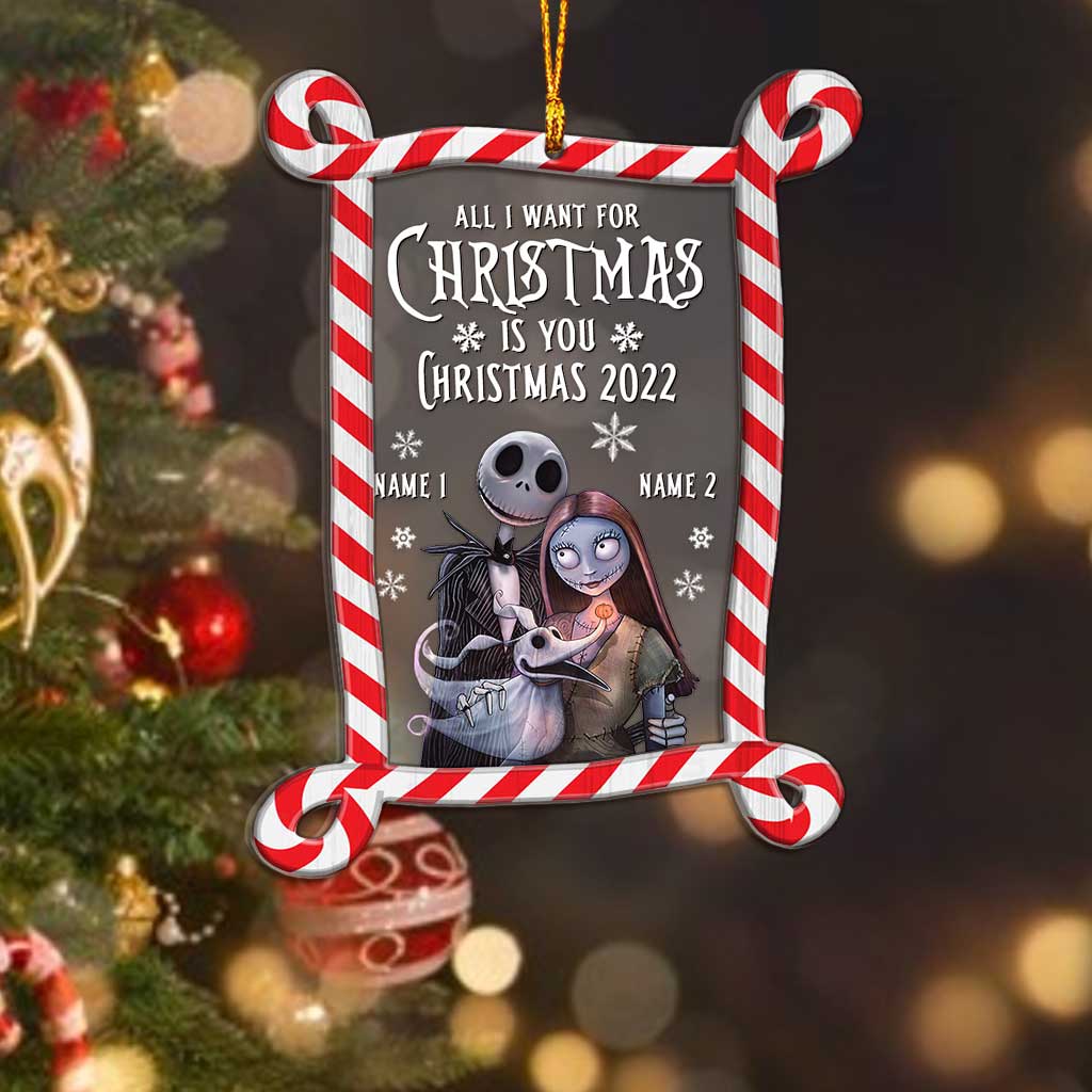 Personalized Christmas Nightmare Layers Mix Ornament Custom Names Gift Layers Mix Ornament GradoCreations