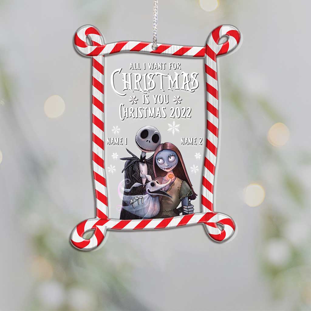 Personalized Christmas Nightmare Layers Mix Ornament Custom Names Gift Layers Mix Ornament GradoCreations