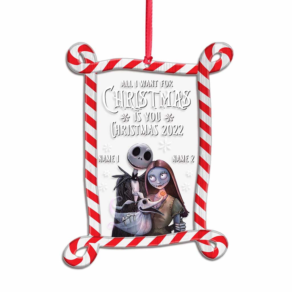 Personalized Christmas Nightmare Layers Mix Ornament Custom Names Gift Layers Mix Ornament GradoCreations