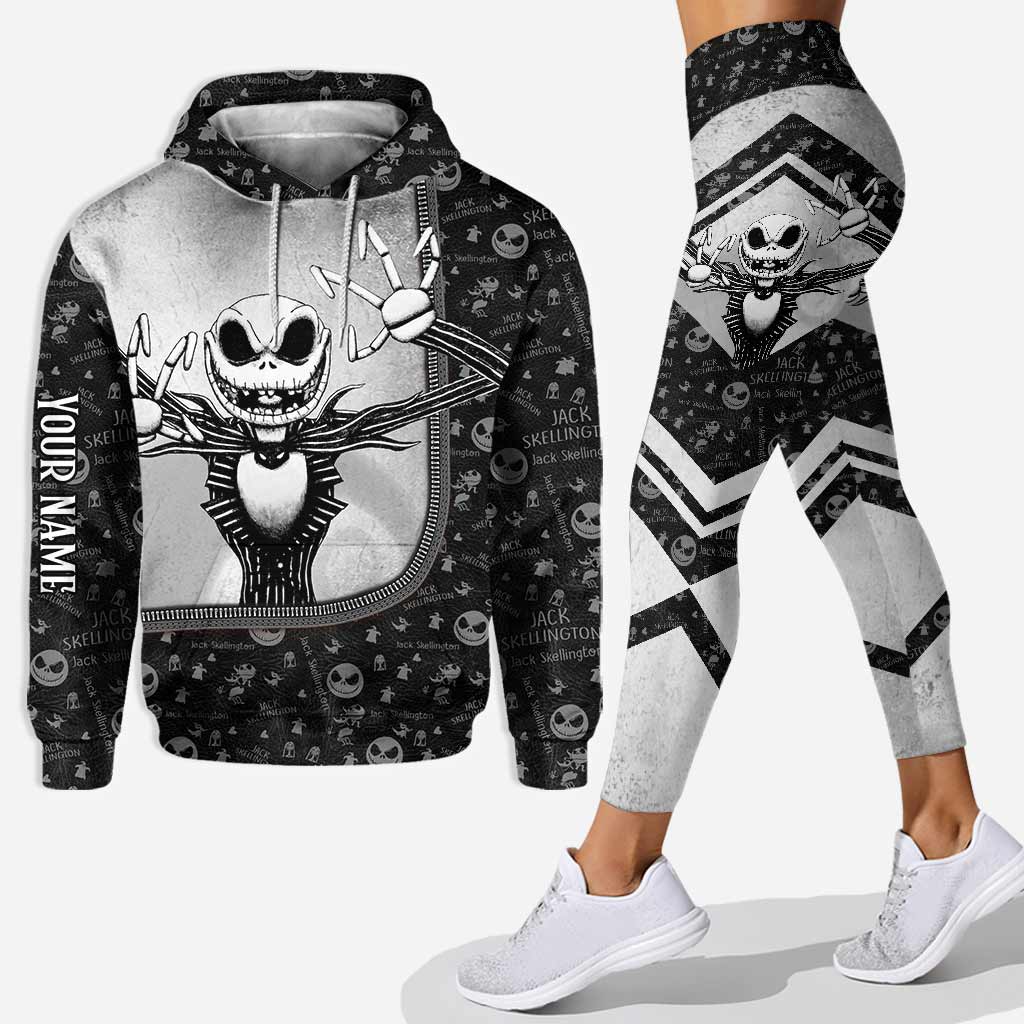 Personalized Halloween Hoodie and Leggings with Custom Name | Spooky Costume Gift Hoodie & Leggings GradoCreations