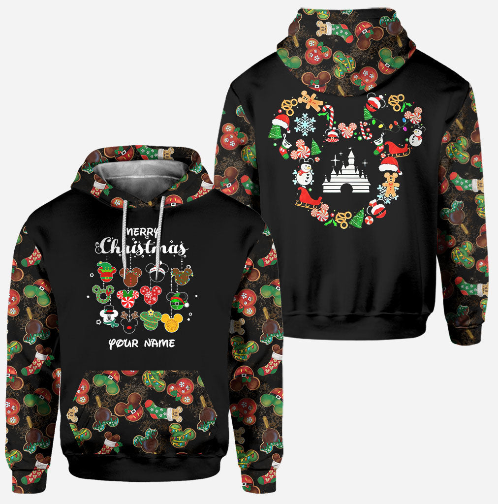 Personalized Christmas Mouse Hoodie and Leggings Set for Women Hoodie & Leggings GradoCreations