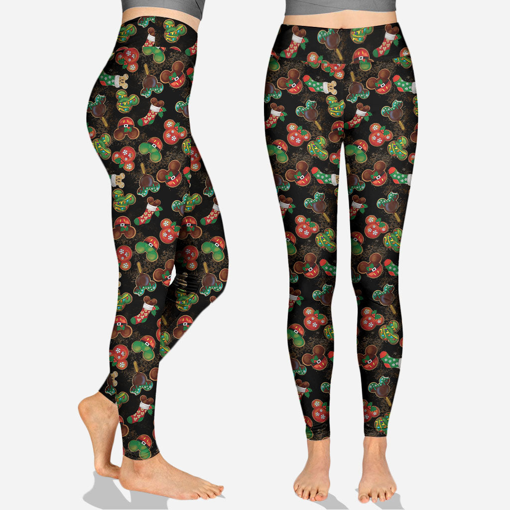 Personalized Christmas Mouse Hoodie and Leggings Set for Women Hoodie & Leggings GradoCreations