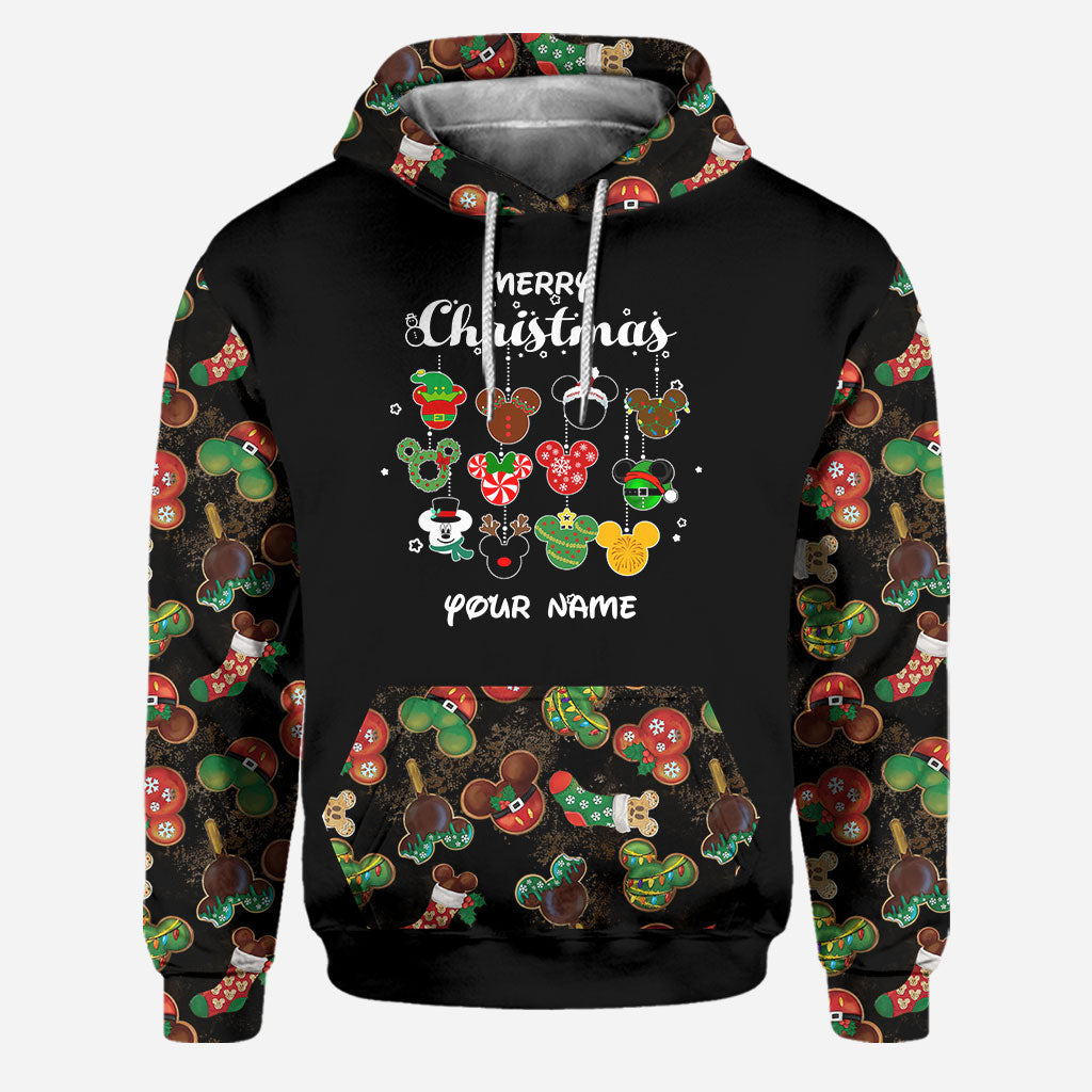 Personalized Christmas Mouse Hoodie and Leggings Set for Women Hoodie & Leggings GradoCreations