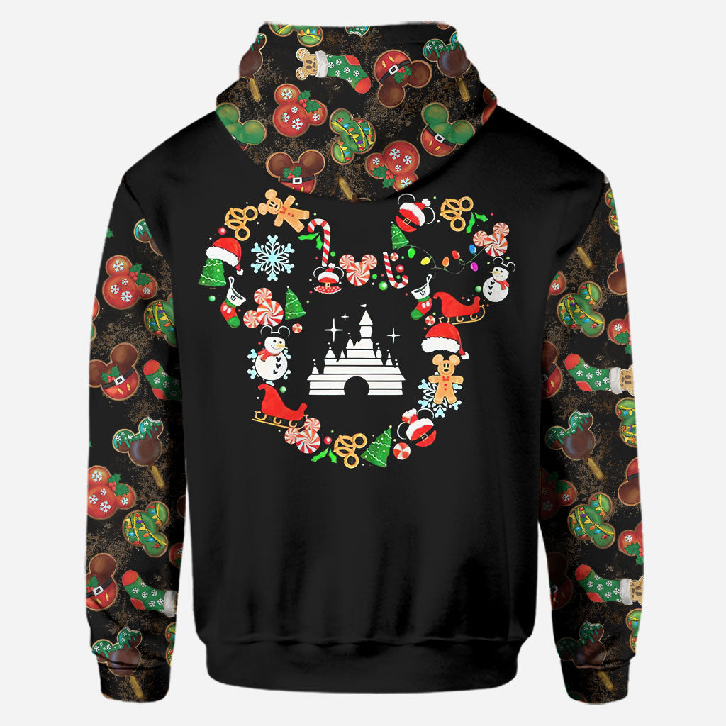 Personalized Christmas Mouse Hoodie and Leggings Set for Women Hoodie & Leggings GradoCreations