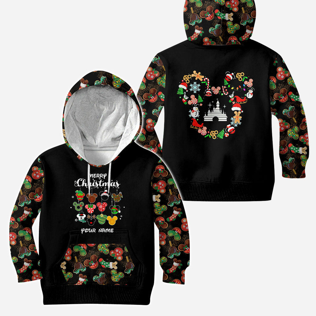 Personalized Christmas Mouse Hoodie and Leggings Set for Women Hoodie & Leggings GradoCreations