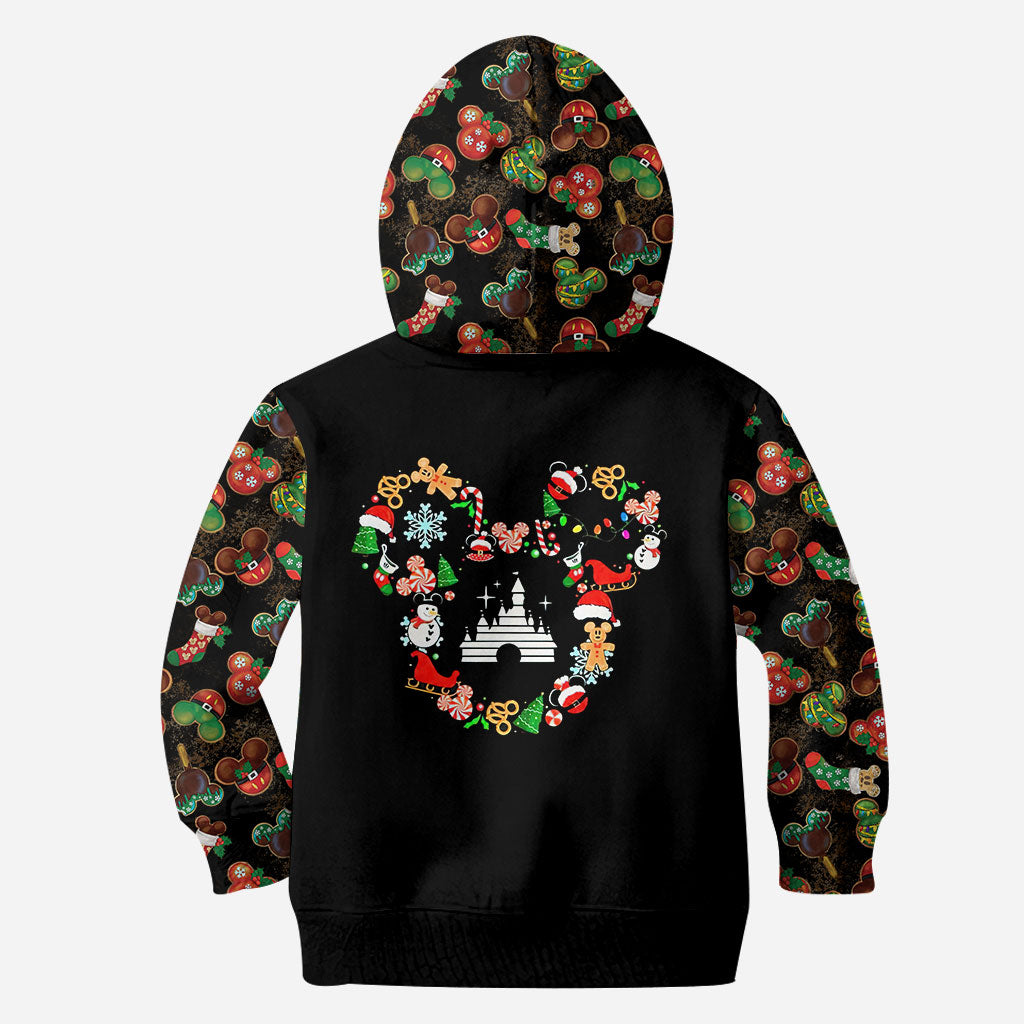 Personalized Christmas Mouse Hoodie and Leggings Set for Women Hoodie & Leggings GradoCreations