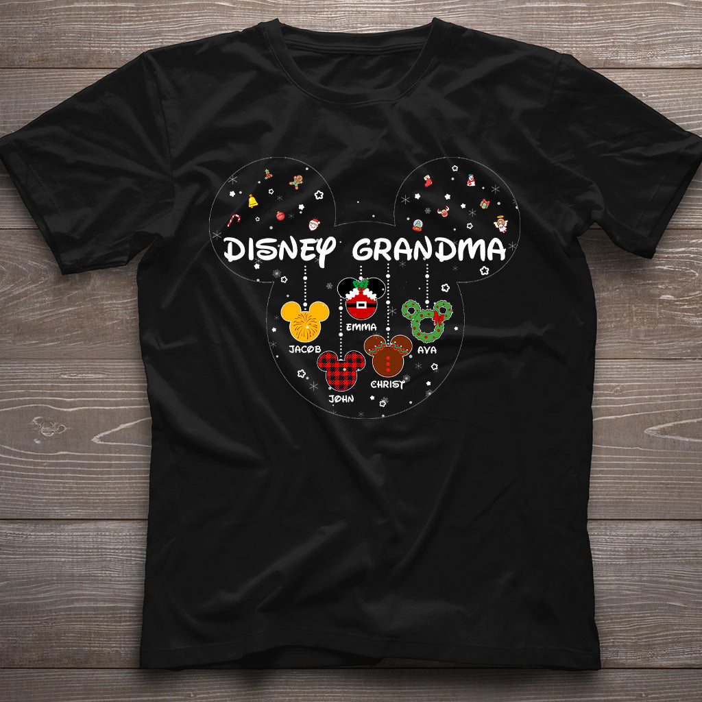 Personalized Christmas T-shirt and Hoodie for Grandma T-shirt & Hoodie GradoCreations