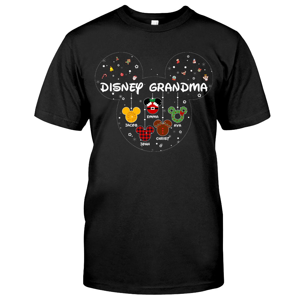 Personalized Christmas T-shirt and Hoodie for Grandma T-shirt & Hoodie GradoCreations