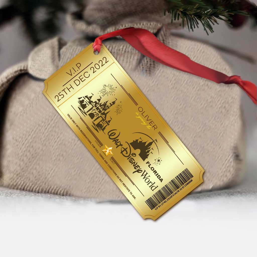 Personalized Christmas Mouse Ornament Custom Name Gift Ornament GradoCreations