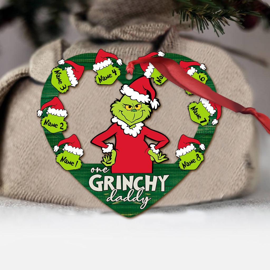 Personalized Grinch Christmas Ornament Gift for Dad - Custom Name Decoration Ornament GradoCreations