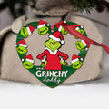 Personalized Grinch Christmas Ornament Gift for Dad - Custom Name Decoration Ornament GradoCreations