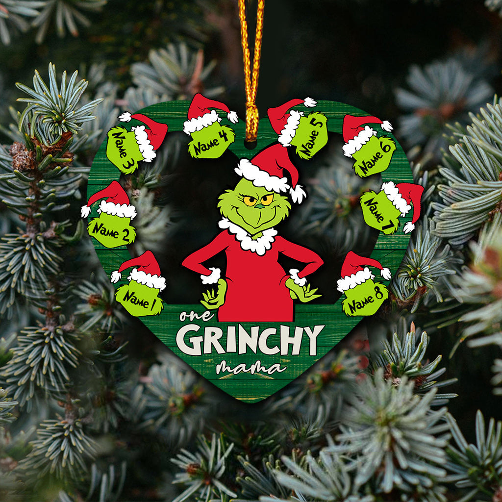 Personalized Grinch Christmas Ornament Custom Name Gift for Mom Ornament GradoCreations