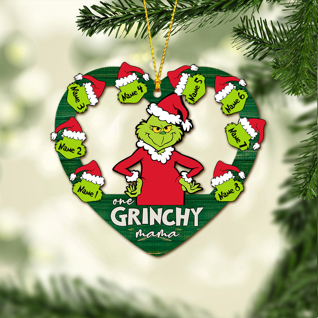 Personalized Grinch Christmas Ornament Custom Name Gift for Mom Ornament GradoCreations