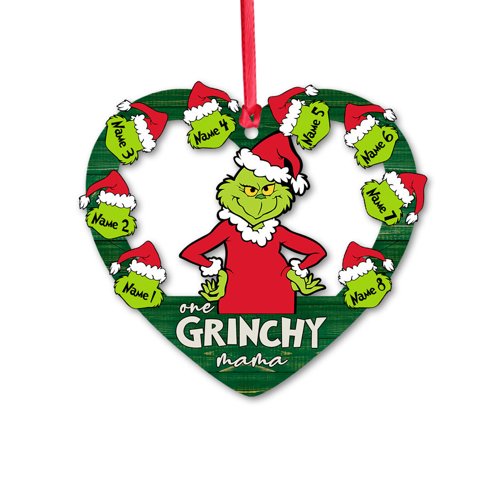 Personalized Grinch Christmas Ornament Custom Name Gift for Mom Ornament GradoCreations