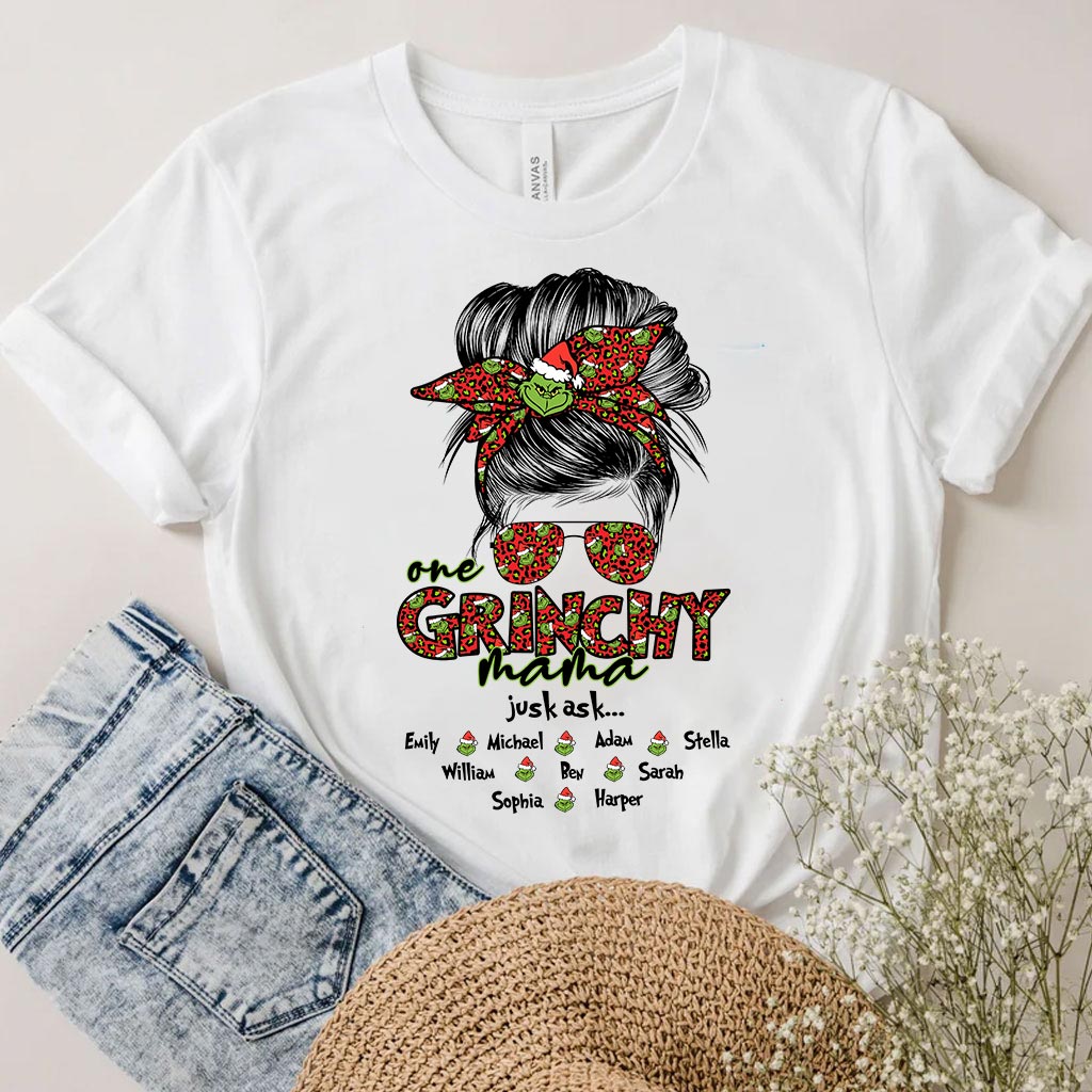 Personalized Christmas T-shirt & Hoodie Gift for Mom Life T-shirt & Hoodie GradoCreations