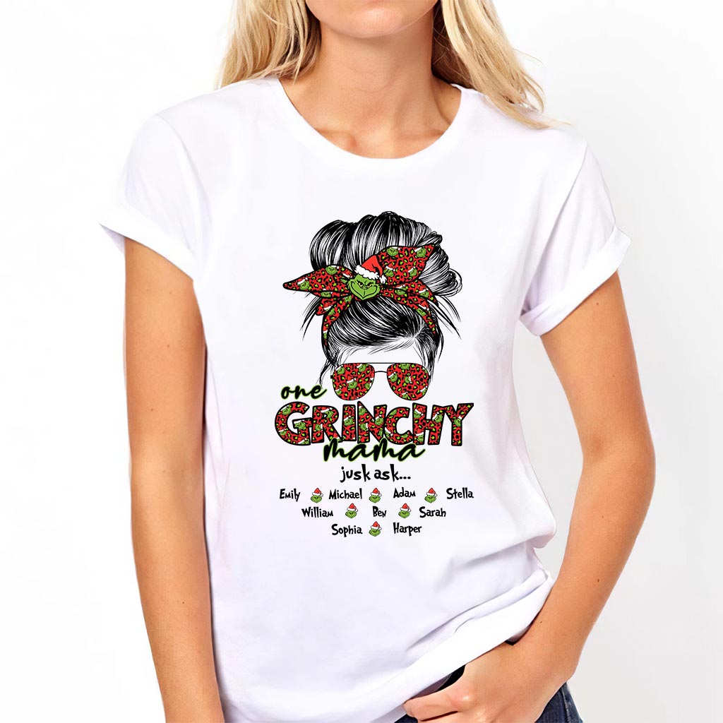 Personalized Christmas T-shirt & Hoodie Gift for Mom Life T-shirt & Hoodie GradoCreations