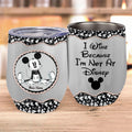 Personalized Wine Tumbler with Cute Mouse Ears | Custom Gift for Mom Wine Tumbler GradoCreations