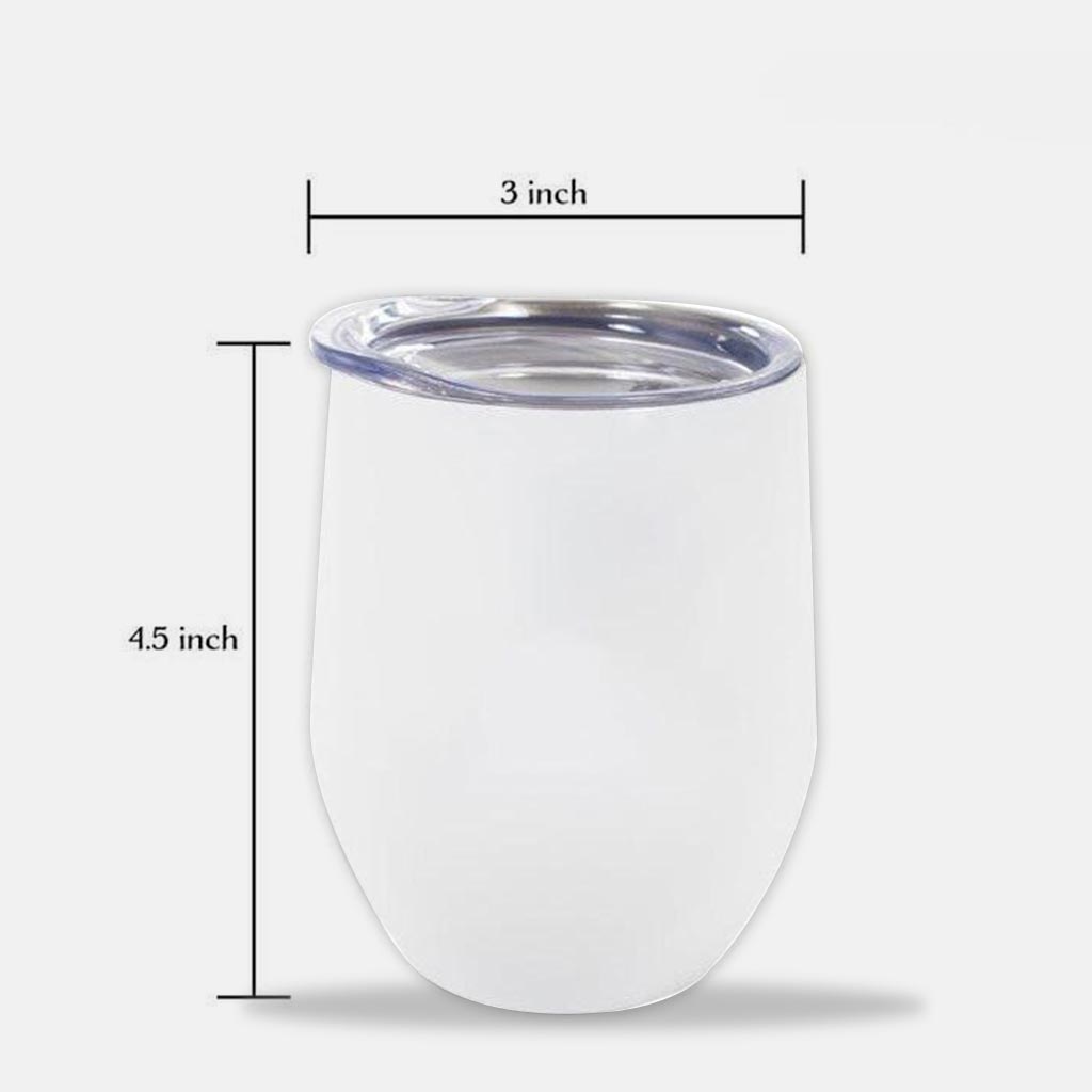 Personalized Wine Tumbler with Cute Mouse Ears | Custom Gift for Mom Wine Tumbler GradoCreations
