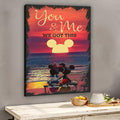 Personalized You And Me Canvas Print Custom Names Couple Gift Canvas and Poster GradoCreations