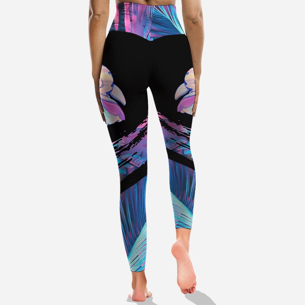 Personalized Ohana Means Family Hoodie & Leggings Set Gift Hoodie & Leggings GradoCreations