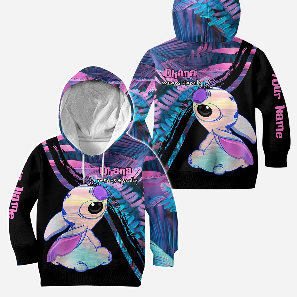 Personalized Ohana Means Family Hoodie & Leggings Set Gift Hoodie & Leggings GradoCreations