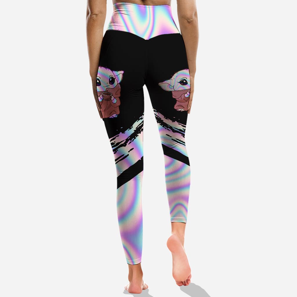 Personalized Hoodie & Leggings Set Cute Baby Yoda Gift Idea Hoodie & Leggings GradoCreations