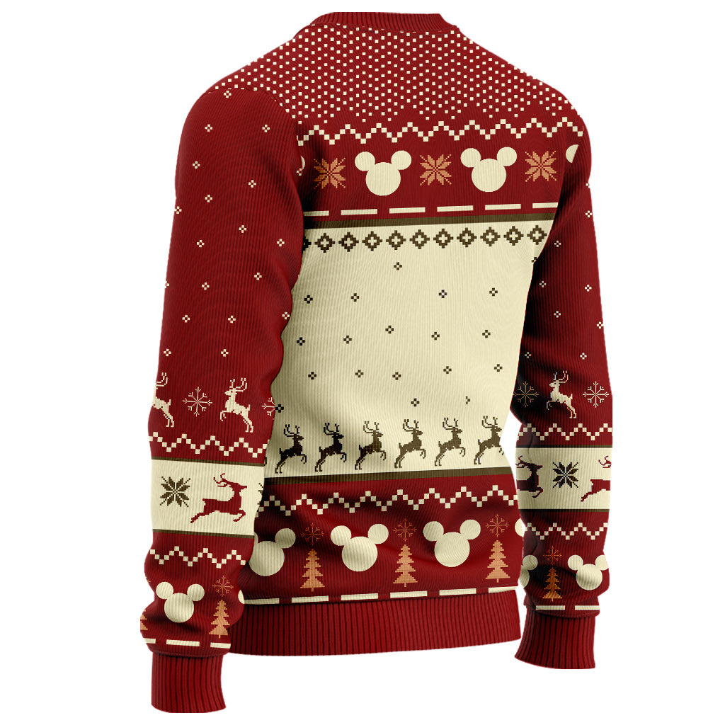 Personalized Christmas Mouse Sweater Custom Name Gift Sweater GradoCreations