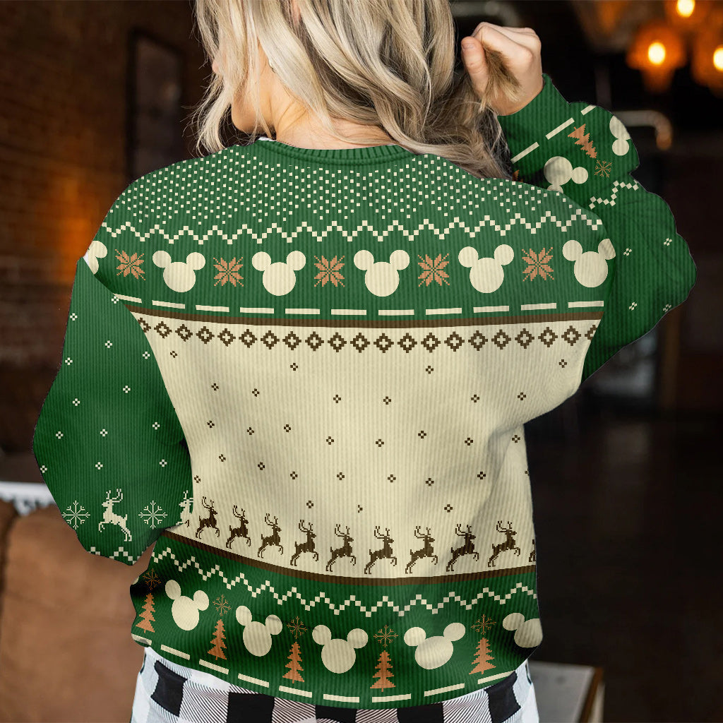 Personalized Christmas Mouse Sweater Custom Name Gift Sweater GradoCreations