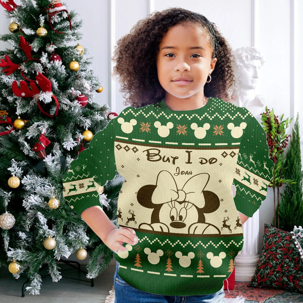 Personalized Christmas Mouse Sweater Custom Name Gift Sweater GradoCreations
