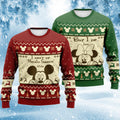Personalized Christmas Mouse Sweater Custom Name Gift Sweater GradoCreations