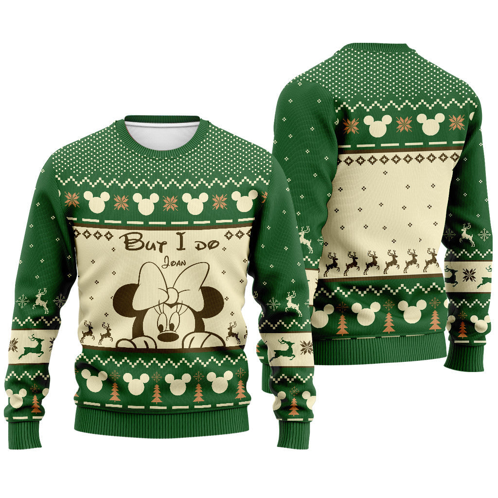 Personalized Christmas Mouse Sweater Custom Name Gift Sweater GradoCreations