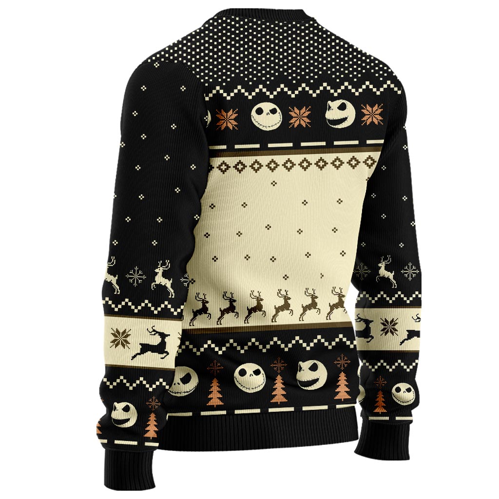 Personalized Nightmare Before Christmas Sweater for Couples Sweater GradoCreations