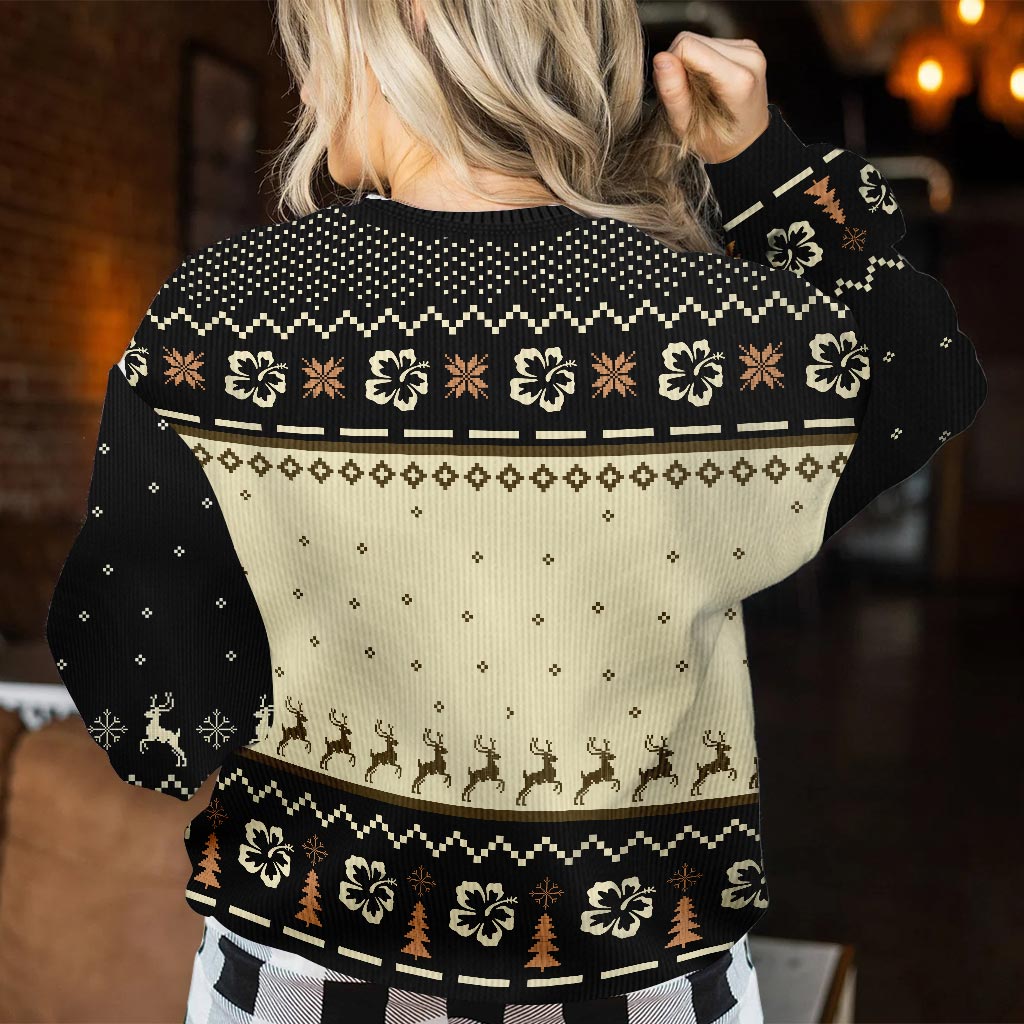 Personalized Christmas Ohana Sweater Custom Name Gift for Couples Sweater GradoCreations
