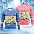 Personalized Christmas Ohana Sweater Custom Name Gift for Couples Sweater GradoCreations