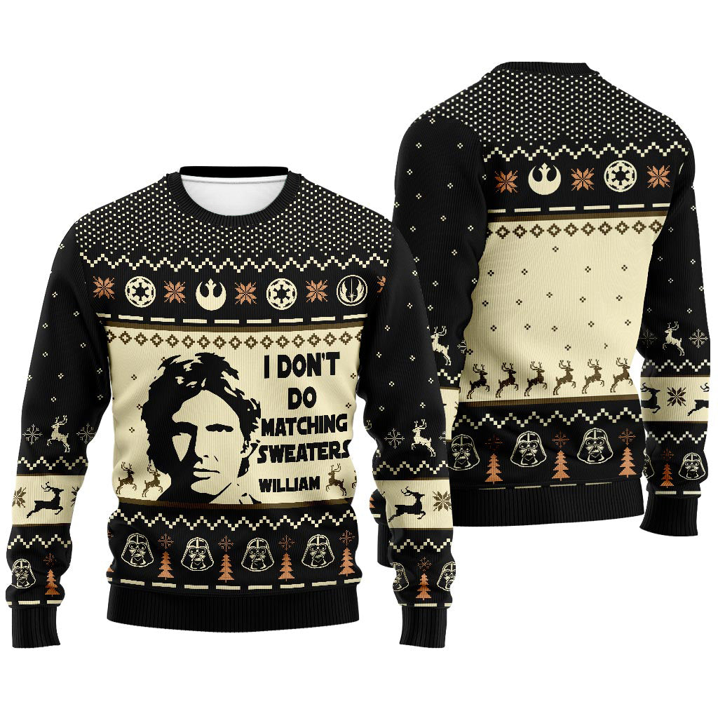 Personalized Christmas Sweater Custom Names Gift for Couples Sweater GradoCreations